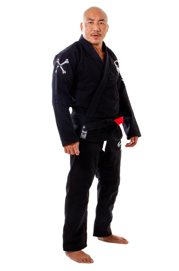 BJJ Gi Black side view 2